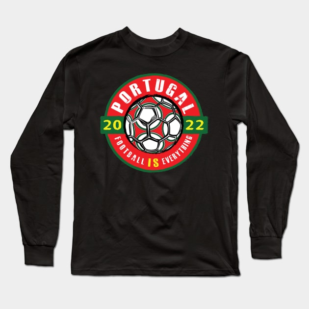 Football Is Everything - Portugal 2022 Vintage Long Sleeve T-Shirt by FOOTBALL IS EVERYTHING